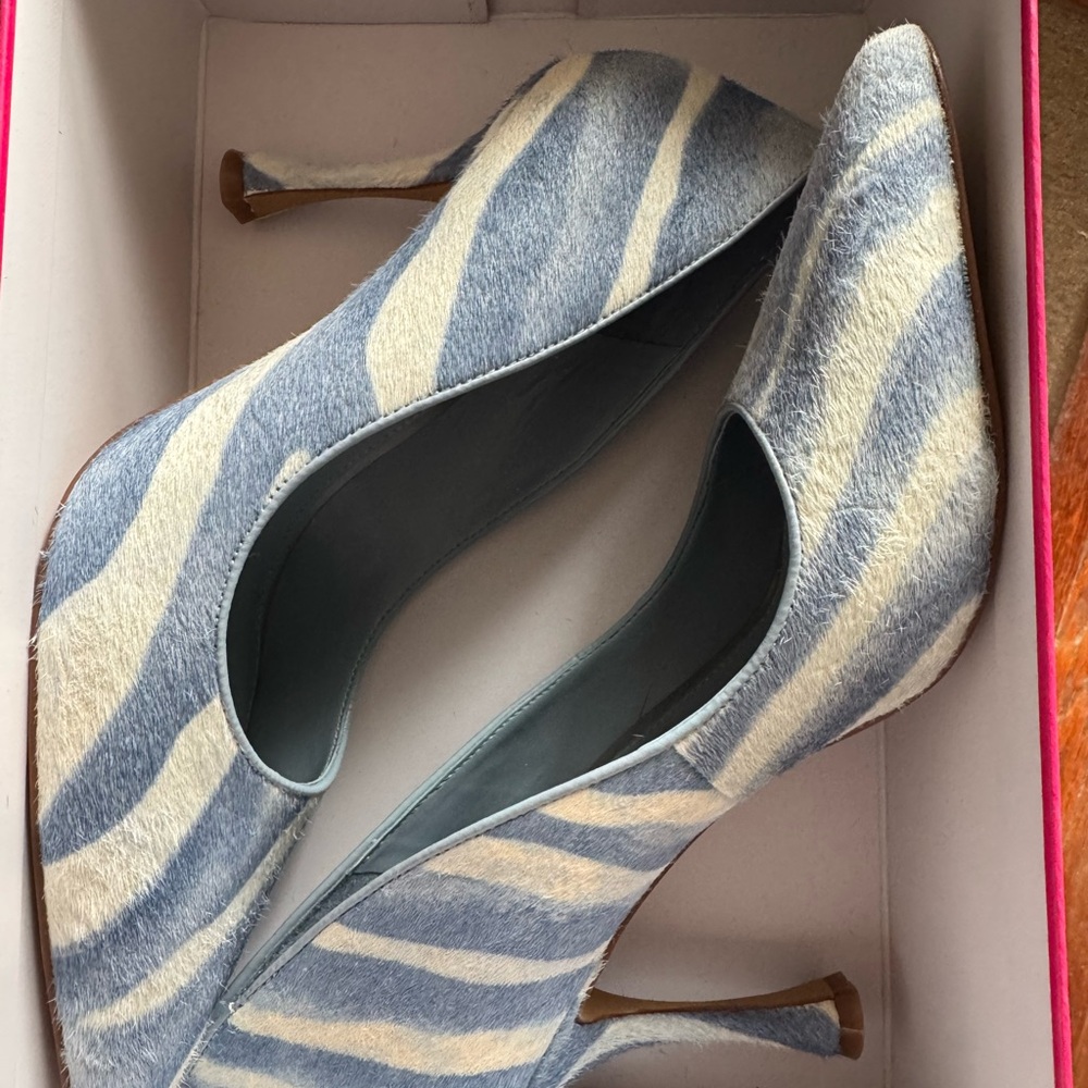Stylish Zebra Print Women's Heels